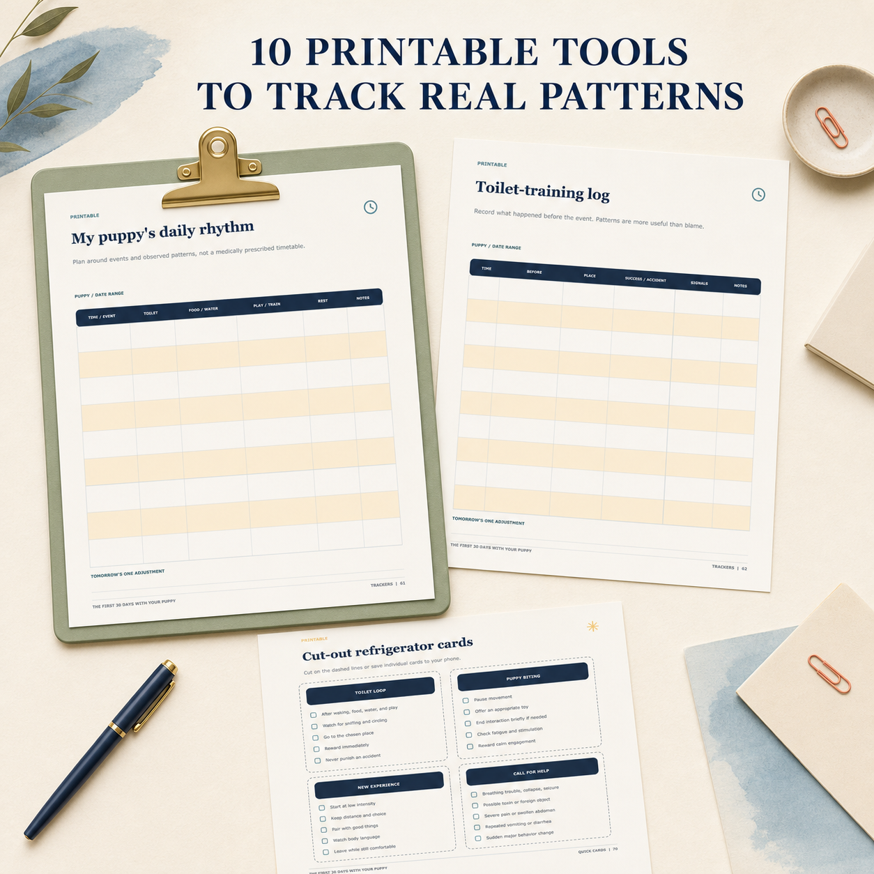 The First 30 Days With Your Puppy - Digital Workbook & Printable Planner